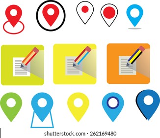 Map and Location Icons