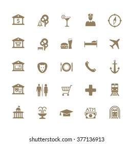 Map and location icons