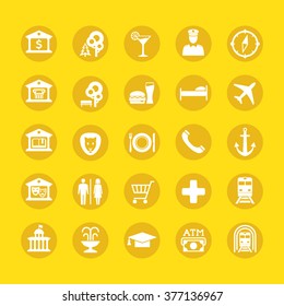 Map and location icons