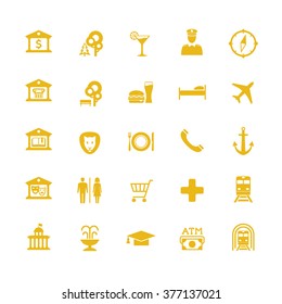 Map and location icons