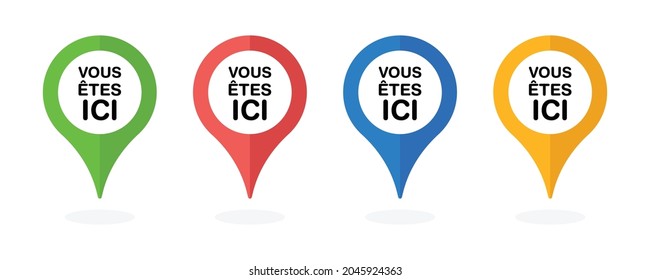 5 Vous êtes ici Images, Stock Photos & Vectors | Shutterstock