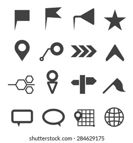 Map and Location icons set,Vector