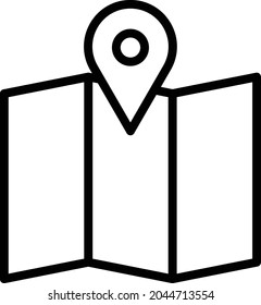 Map Location Isolated Vector icon which can easily modify or edit

