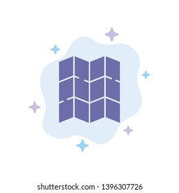 Map, Location, Motivation Blue Icon on Abstract Cloud Background