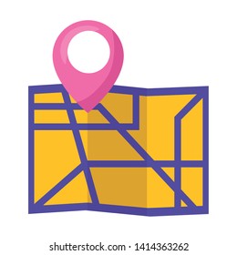 map location navigation gps pointer vector illustration