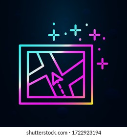 Map, location nolan icon. Simple thin line, outline vector of geography icons for ui and ux, website or mobile application