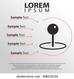 map location pin icon. location infographics template