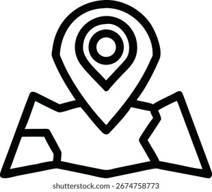 Mapear ícone de pin de localização em uma navegação branca de marcador de plano de fundo