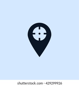 map location pin icon. map location pin sign