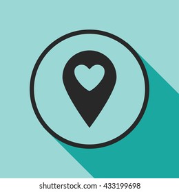 map location pin icon. map location pin sign