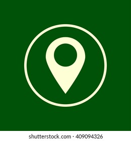 map location pin icon. map location pin vector illustration

