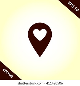 map location pin icon. map location pin vector illustration
