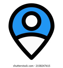 map location pin for user working remotely