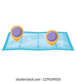 map and location pins design