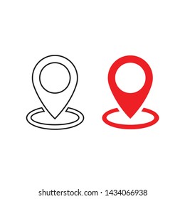 map location point icon symbol vector