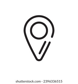 Map location pointer icon vector. Position pin sign. Navigation symbol