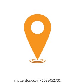 Map location pointing icon vector. location pointer icon isolated on white background . location icon .