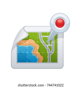 Map Location - of the Realistic Icons Collection . A professional, realistic, pixel aligned icon.