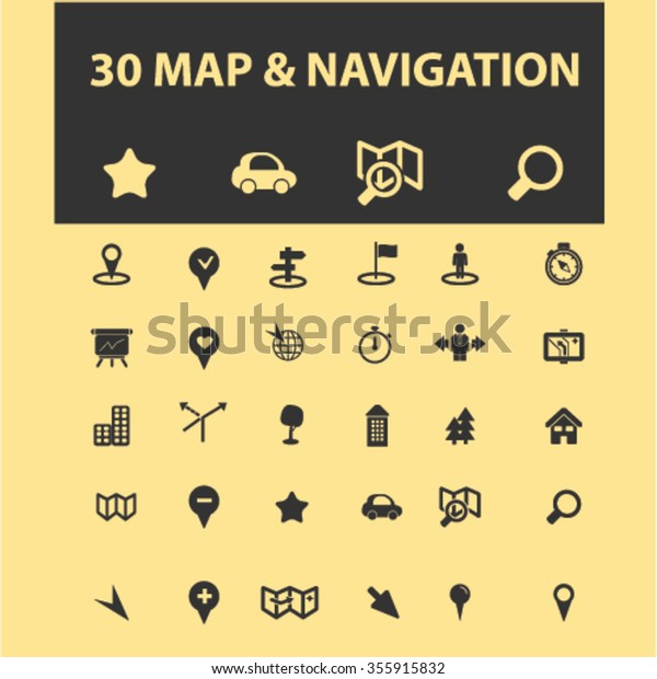 map, location, route \
icons