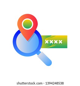 Map Location Shopping and E-Commerce illustration.