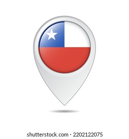 map location tag of Chile flag