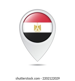 map location tag of Egypt flag