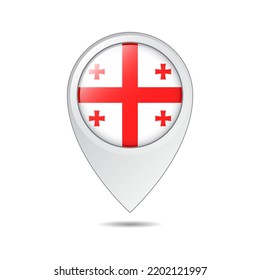 map location tag of Georgia flag