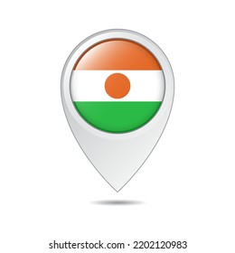 map location tag of Niger flag