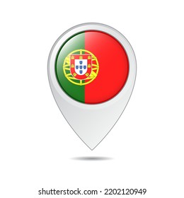 map location tag of Portugal flag