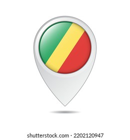 map location tag of Republic of the Congo flag