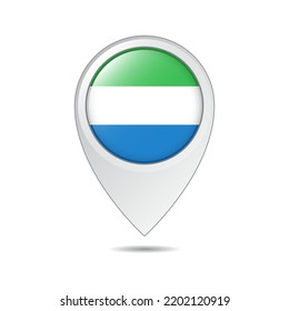 map location tag of Sierra Leone flag