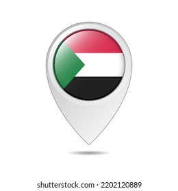 map location tag of Sudan flag