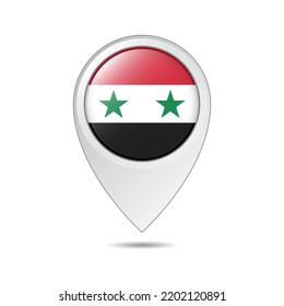 map location tag of Syria flag