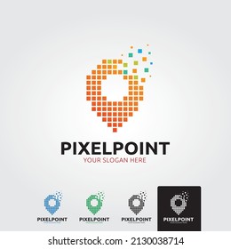 Map location. Travel logo. Map color concept. Pin logo. 