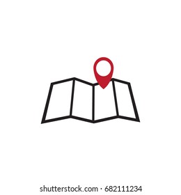 Map location vector icon