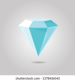 map location vector icon conception with diamond ring icon in trendy flat design