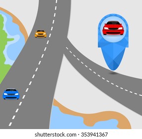 Map and location,navigation concepts vector background