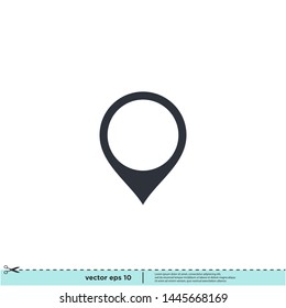 map locaton icon symbol vector logo design element