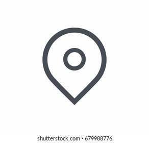 Map Locator icon flat style vector illustration