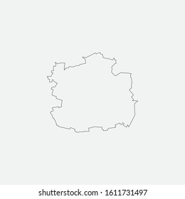 Map of Lodz - Poland graphic element Illustration template design
