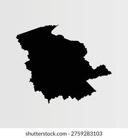 Map of Logan County - West Virginia - United States outline silhouette graphic element Illustration template design 
