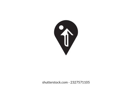 map logo black simple line art on white background
