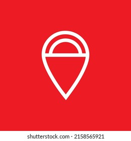 Kartenlogo und -symbol mit Form