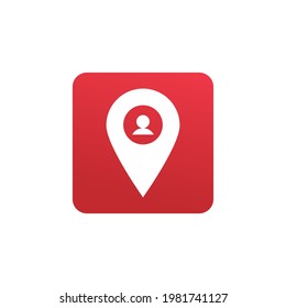 map logo icon vector template.