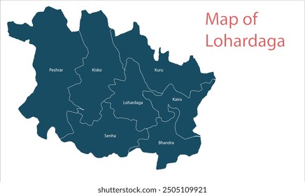 Map of Lohardaga District, Lohardaga District, Jharkhand state, Republic of India, Government of Jharkhand, Indian territory, Eastern India, politics, village, tourism