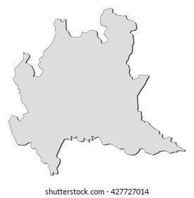 Map - Lombardy (Italy)