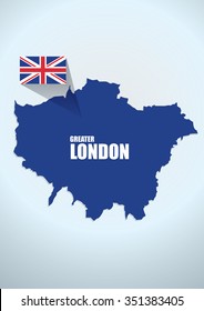 Map London Design Vector Illustration