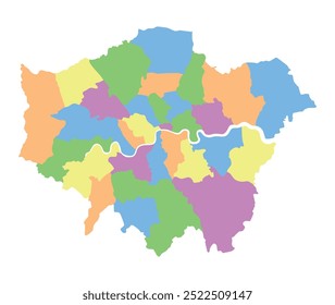 Mapa de Londres con distritos