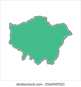 Map of London vector illustration symbol design