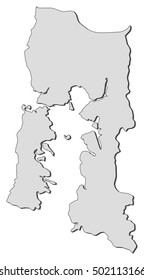 Map - Los Lagos (Chile)